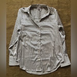 H&M striped button-down size M